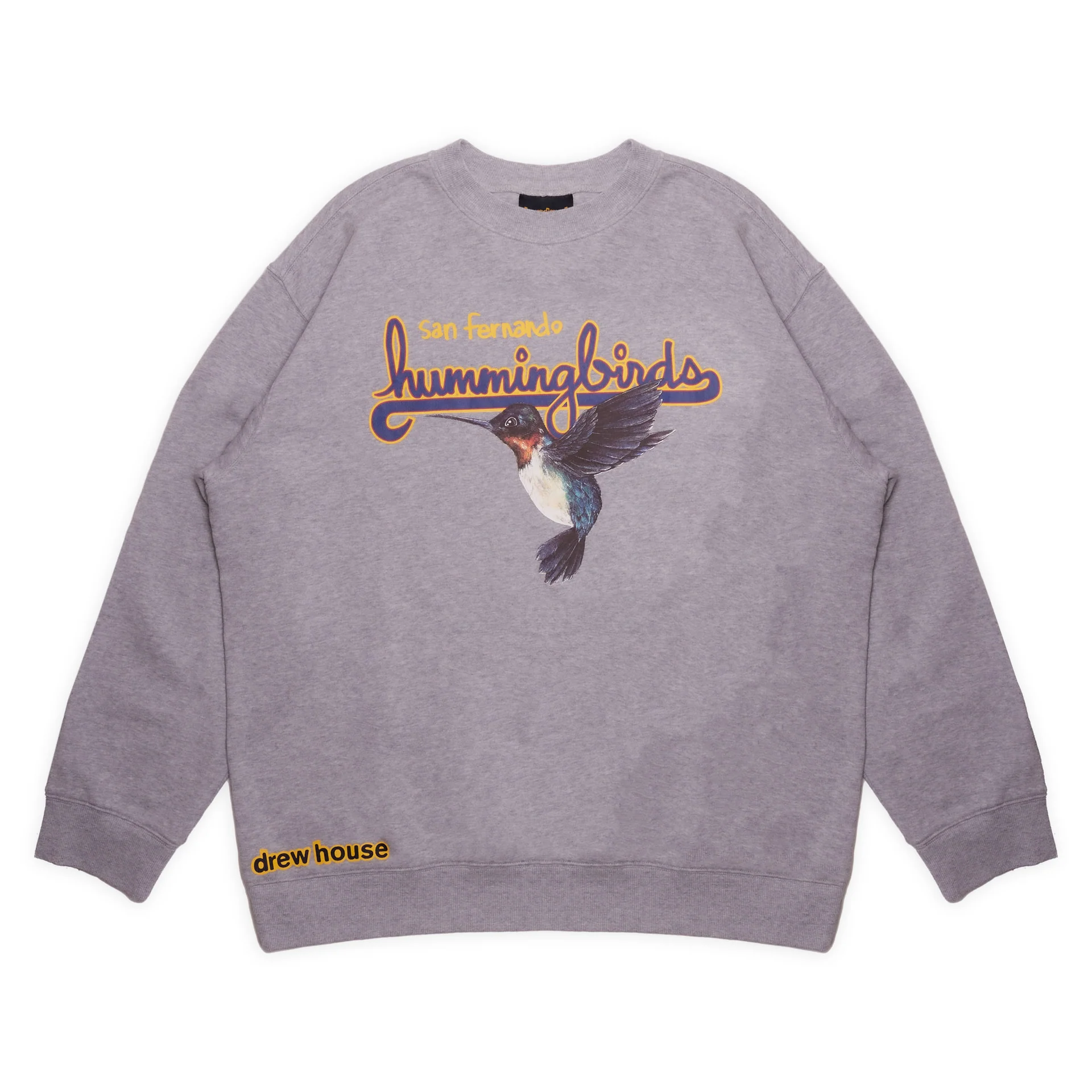 Drew House Hummingbirds Crewneck Heather Grey