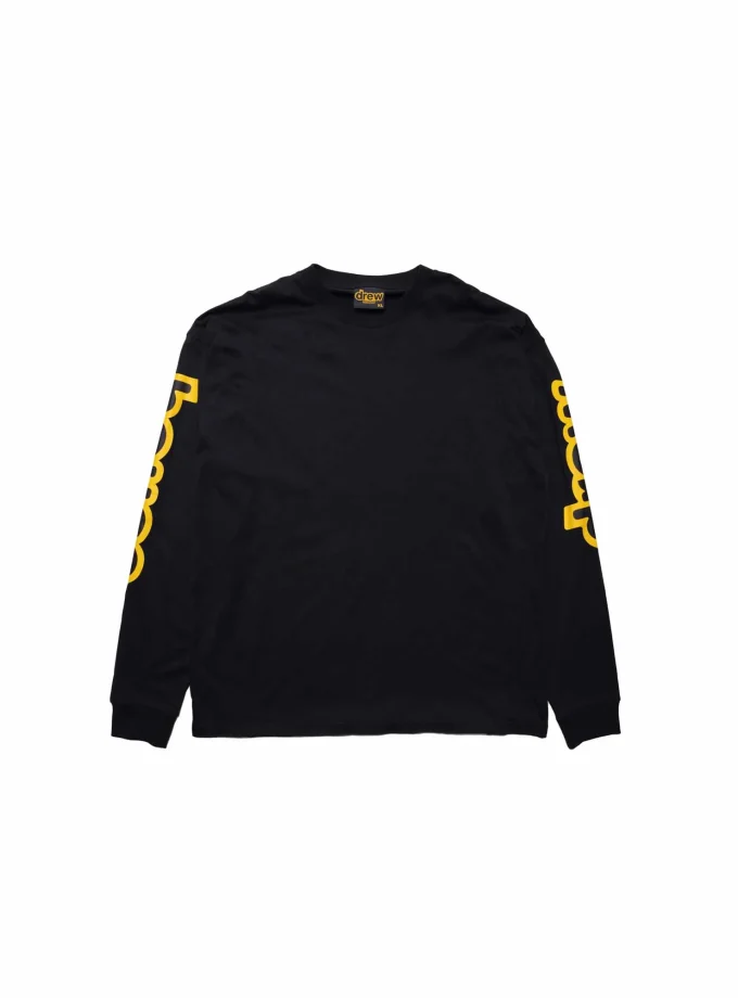 Drew House ls Hug Tee Black