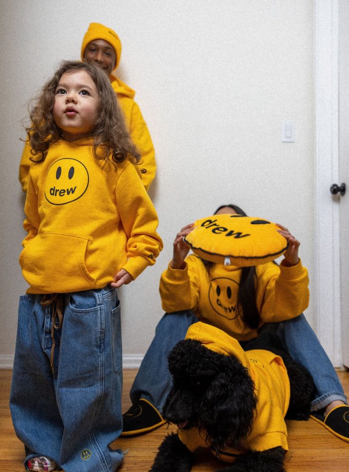 Mini Drew House Mascot Hoodie Golden Yellow