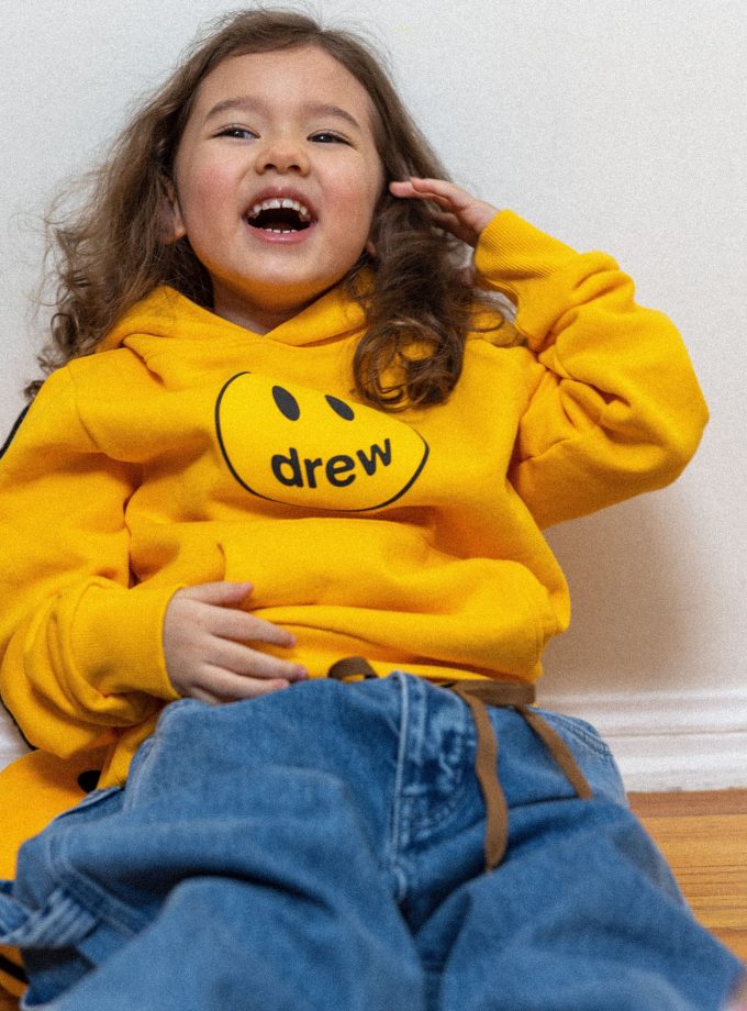 Mini Drew House Mascot Hoodie Golden Yellow