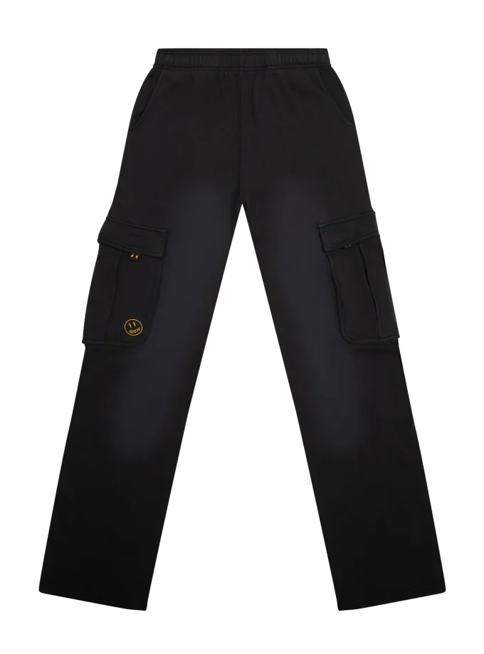 Oversized Cargo Sweatpant Faded Black