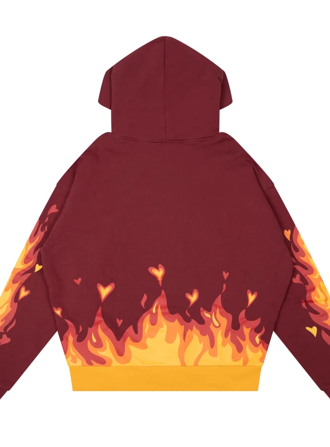 Drew House Fire Hoodie Burgundy