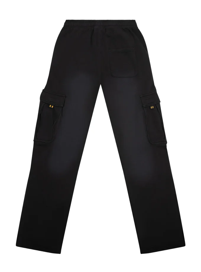 Oversized Cargo Sweatpant Faded Black