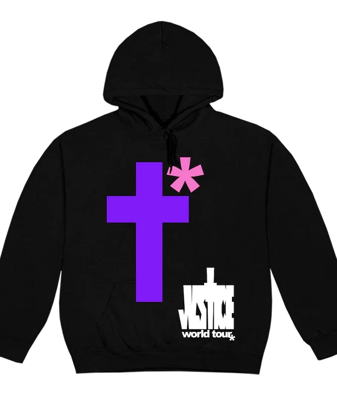 Justin Bieber Black Justice Cross Hoodie