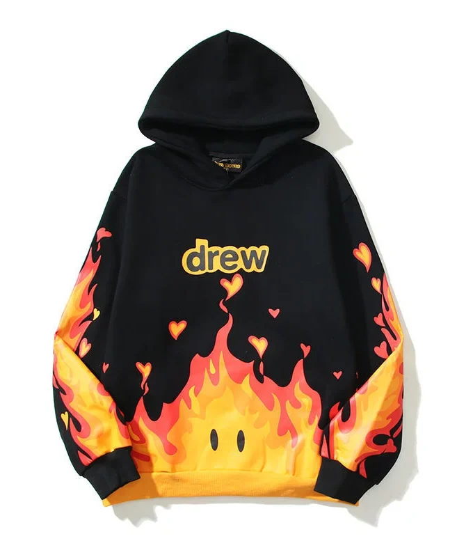 Drew House Fire Hoodie Black