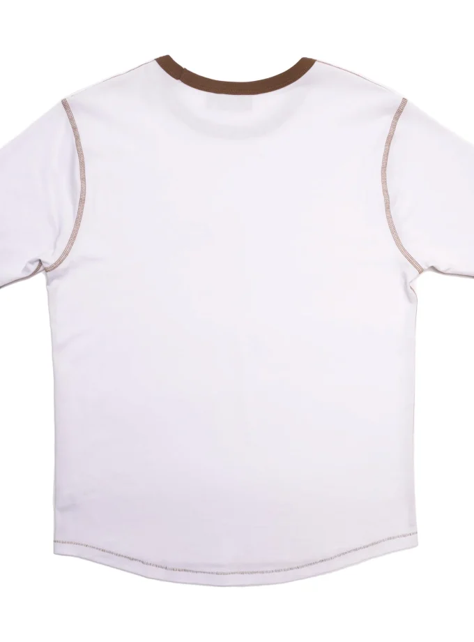 Drew House Secret ss Ringer Tee White/Brown