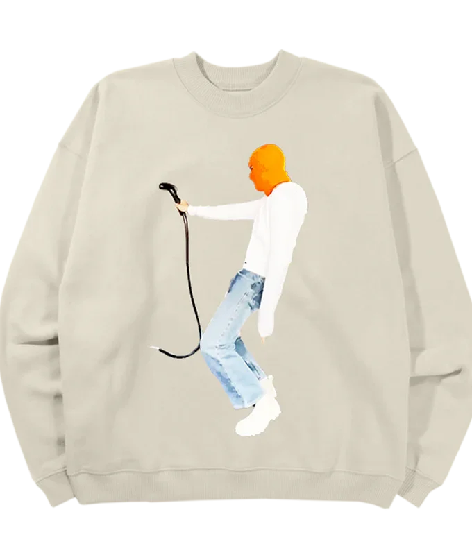 Justin Bieber Light Gray Sweatshirt