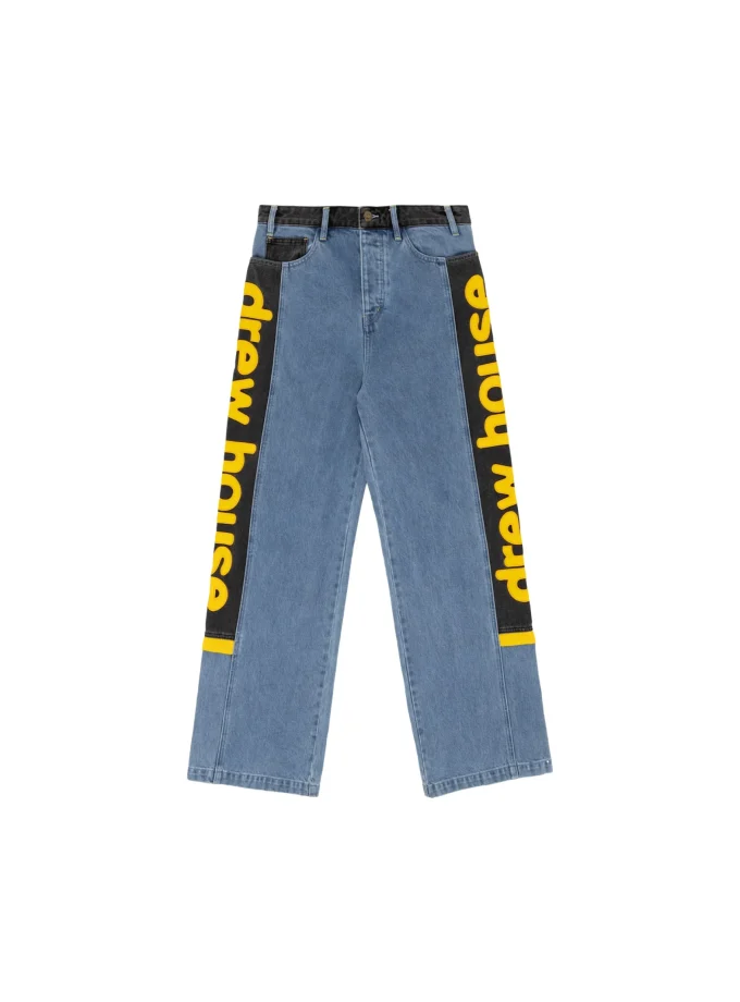 Wide Leg Jean Vintage Color Block