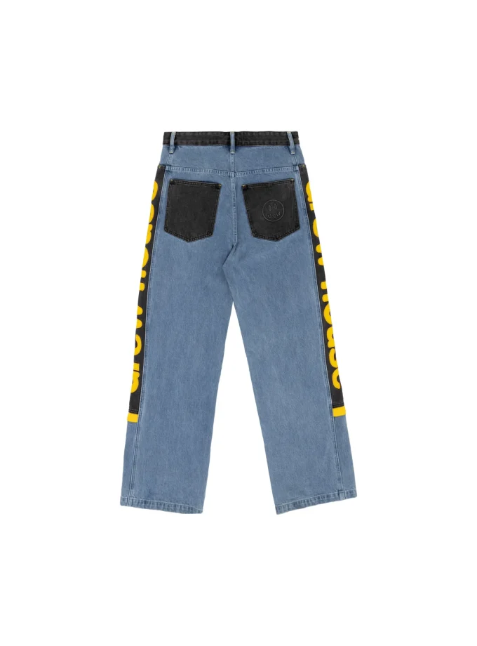 Wide Leg Jean Vintage Color Block