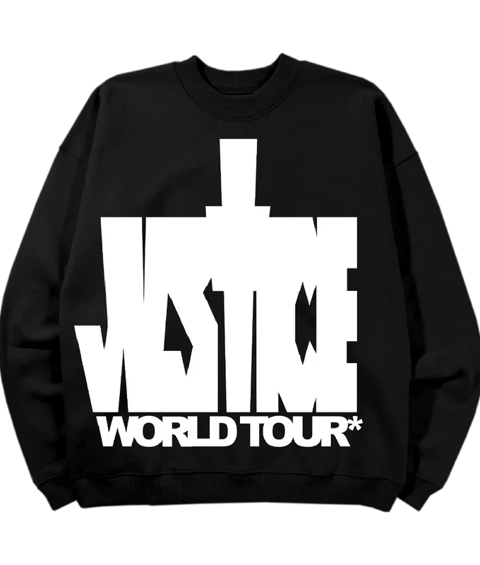 Justine Bieber Justice Black Sweatshirt