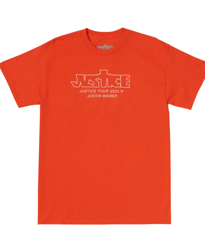 Justin Bieber Justice Tour Orange T-Shirt