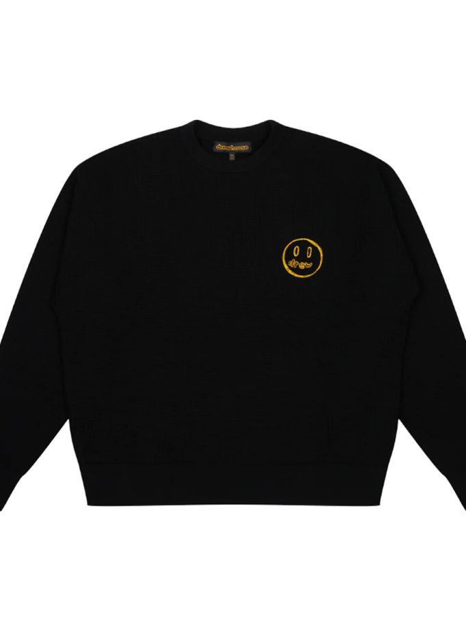 Drew Sketch Mascot Waffle Sweater