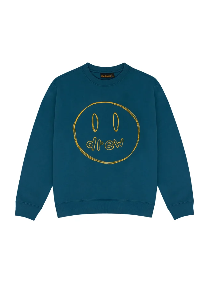 Drew House Sketch Mascot Crewneck Peacock