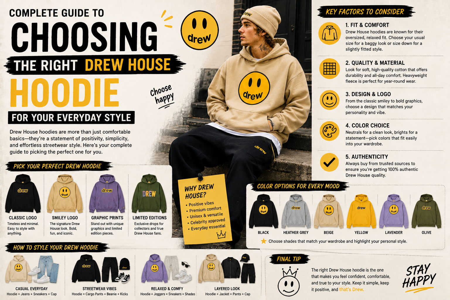 Complete Guide to Choosing the Right Drew House Hoodie for Your Everyday Style