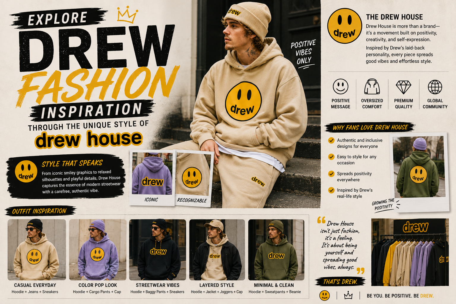 Explore Drew Bieber Fashion Inspiration Through the Unique Style of Drew House
