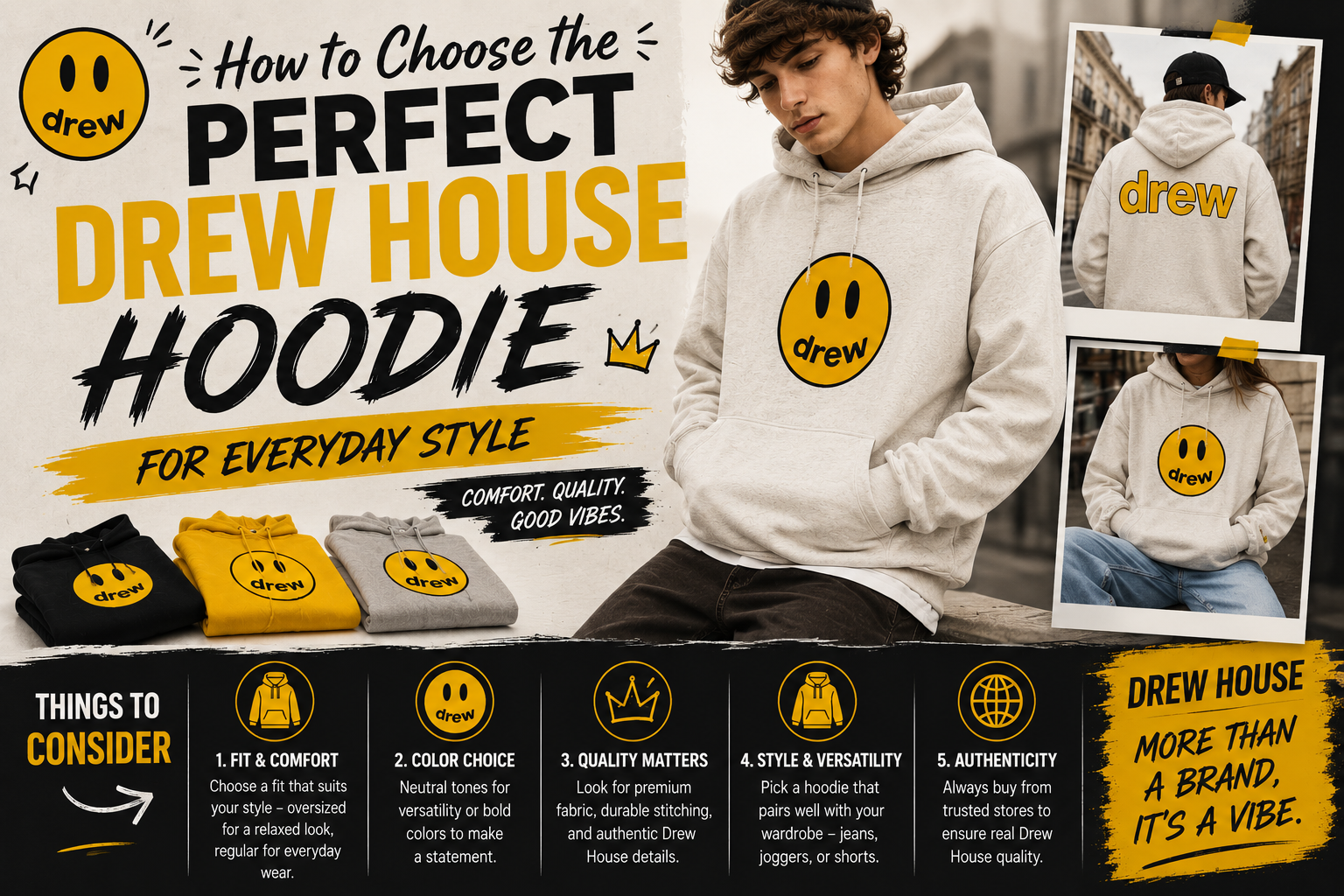 How to Choose the Perfect Drew House Hoodie for Everyday Style