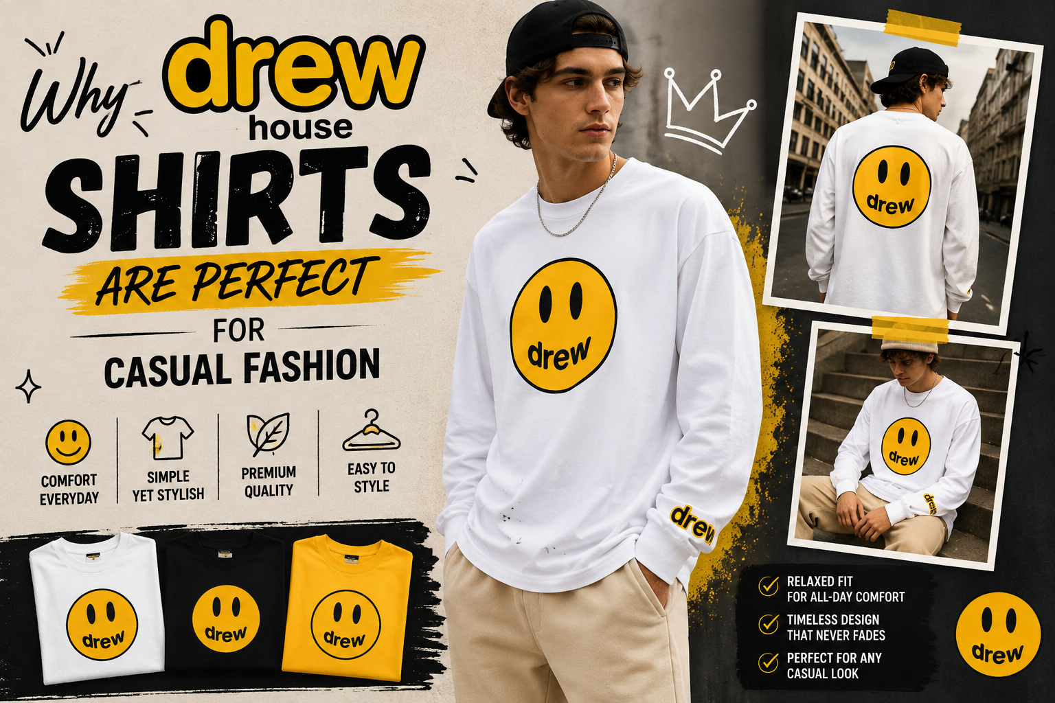 Why Drew House Shirts Are Perfect for Casual Fashion